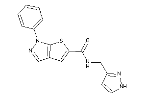 1-phenyl-N-(1H-pyrazol-3-ylmethyl)thieno[2,3-c]pyrazole-5-carboxamide