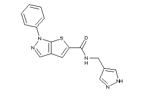 1-phenyl-N-(1H-pyrazol-4-ylmethyl)thieno[2,3-c]pyrazole-5-carboxamide
