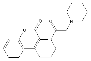 4-(2-piperidinoacetyl)-2,3-dihydro-1H-chromeno[3,4-b]pyridin-5-one