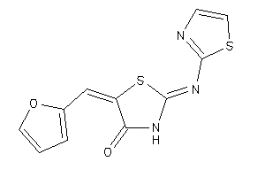 Image of 5-(2-furfurylidene)-2-thiazol-2-ylimino-thiazolidin-4-one