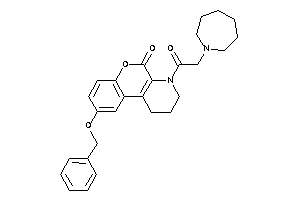 4-[2-(azepan-1-yl)acetyl]-9-benzoxy-2,3-dihydro-1H-chromeno[3,4-b]pyridin-5-one