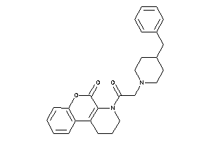 4-[2-(4-benzylpiperidino)acetyl]-2,3-dihydro-1H-chromeno[3,4-b]pyridin-5-one