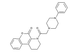 4-[2-(4-phenylpiperazino)acetyl]-2,3-dihydro-1H-chromeno[3,4-b]pyridin-5-one