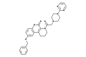 9-benzoxy-4-[2-[4-(2-pyrimidyl)piperazino]acetyl]-2,3-dihydro-1H-chromeno[3,4-b]pyridin-5-one