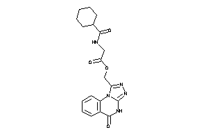 Image of 2-(cyclohexanecarbonylamino)acetic Acid (5-keto-4H-[1,2,4]triazolo[4,3-a]quinazolin-1-yl)methyl Ester