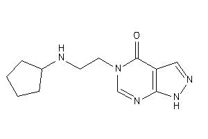 5-[2-(cyclopentylamino)ethyl]-1H-pyrazolo[3,4-d]pyrimidin-4-one