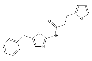 Image of N-(5-benzylthiazol-2-yl)-3-(2-furyl)propionamide