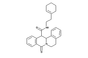 Image of N-(2-cyclohexen-1-ylethyl)-8-keto-5,6,13,13a-tetrahydroisoquinolino[3,2-a]isoquinoline-13-carboxamide