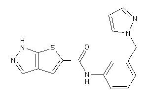 N-[3-(pyrazol-1-ylmethyl)phenyl]-1H-thieno[2,3-c]pyrazole-5-carboxamide