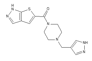 [4-(1H-pyrazol-4-ylmethyl)piperazino]-(1H-thieno[2,3-c]pyrazol-5-yl)methanone
