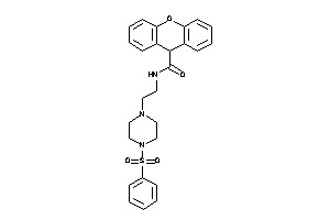Image of N-[2-(4-besylpiperazino)ethyl]-9H-xanthene-9-carboxamide