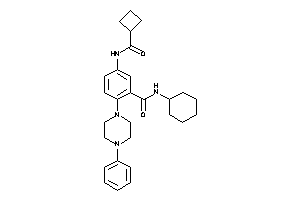 5-(cyclobutanecarbonylamino)-N-cyclohexyl-2-(4-phenylpiperazino)benzamide