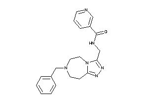 Image of N-[(7-benzyl-5,6,8,9-tetrahydro-[1,2,4]triazolo[3,4-g][1,4]diazepin-3-yl)methyl]nicotinamide