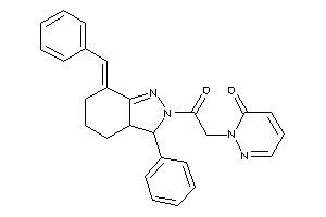 2-[2-(7-benzal-3-phenyl-3a,4,5,6-tetrahydro-3H-indazol-2-yl)-2-keto-ethyl]pyridazin-3-one