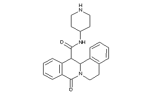 Image of 8-keto-N-(4-piperidyl)-5,6,13,13a-tetrahydroisoquinolino[3,2-a]isoquinoline-13-carboxamide