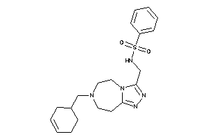 Image of N-[[7-(cyclohex-3-en-1-ylmethyl)-5,6,8,9-tetrahydro-[1,2,4]triazolo[3,4-g][1,4]diazepin-3-yl]methyl]benzenesulfonamide