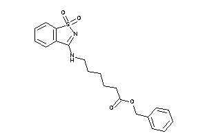 6-[(1,1-diketo-1,2-benzothiazol-3-yl)amino]hexanoic Acid Benzyl Ester