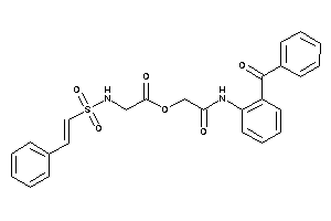 Image of 2-(styrylsulfonylamino)acetic Acid [2-(2-benzoylanilino)-2-keto-ethyl] Ester