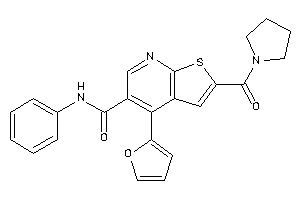 4-(2-furyl)-N-phenyl-2-(pyrrolidine-1-carbonyl)thieno[2,3-b]pyridine-5-carboxamide