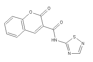 Image of 2-keto-N-(1,2,4-thiadiazol-5-yl)chromene-3-carboxamide