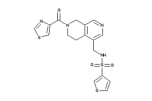N-[[7-(thiazole-4-carbonyl)-6,8-dihydro-5H-2,7-naphthyridin-4-yl]methyl]thiophene-3-sulfonamide