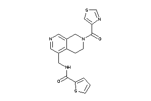 N-[[7-(thiazole-4-carbonyl)-6,8-dihydro-5H-2,7-naphthyridin-4-yl]methyl]thiophene-2-carboxamide