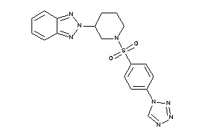 2-[1-[4-(tetrazol-1-yl)phenyl]sulfonyl-3-piperidyl]benzotriazole