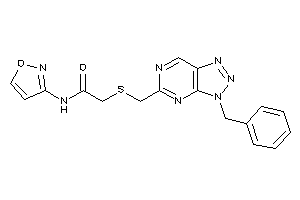 Image of 2-[(3-benzyltriazolo[4,5-d]pyrimidin-5-yl)methylthio]-N-isoxazol-3-yl-acetamide