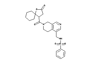 N-[[7-(3-keto-4-oxaspiro[4.5]decane-1-carbonyl)-6,8-dihydro-5H-2,7-naphthyridin-4-yl]methyl]benzenesulfonamide