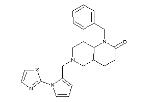 1-benzyl-6-[(1-thiazol-2-ylpyrrol-2-yl)methyl]-4,4a,5,7,8,8a-hexahydro-3H-1,6-naphthyridin-2-one