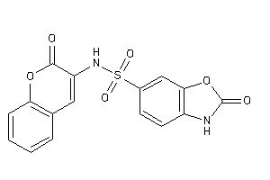 2-keto-N-(2-ketochromen-3-yl)-3H-1,3-benzoxazole-6-sulfonamide