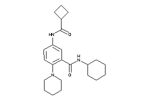 5-(cyclobutanecarbonylamino)-N-cyclohexyl-2-piperidino-benzamide