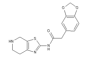 Image of 2-(1,3-benzodioxol-5-yl)-N-(4,5,6,7-tetrahydrothiazolo[5,4-c]pyridin-2-yl)acetamide