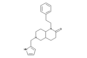 1-phenethyl-6-(1H-pyrrol-2-ylmethyl)-4,4a,5,7,8,8a-hexahydro-3H-1,6-naphthyridin-2-one