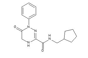 N-(cyclopentylmethyl)-6-keto-1-phenyl-4,5-dihydro-1,2,4-triazine-3-carboxamide