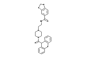 N-[2-[4-(9H-xanthene-9-carbonyl)piperazino]ethyl]-piperonylamide