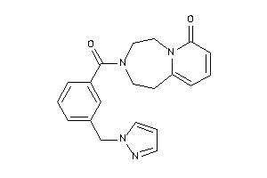 3-[3-(pyrazol-1-ylmethyl)benzoyl]-1,2,4,5-tetrahydropyrido[2,1-g][1,4]diazepin-7-one
