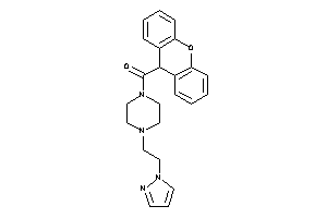 Image of [4-(2-pyrazol-1-ylethyl)piperazino]-(9H-xanthen-9-yl)methanone
