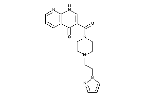 Image of 3-[4-(2-pyrazol-1-ylethyl)piperazine-1-carbonyl]-1H-1,8-naphthyridin-4-one