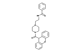 N-[2-[4-(9H-xanthene-9-carbonyl)piperazino]ethyl]benzamide