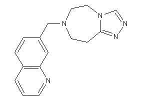 7-(7-quinolylmethyl)-5,6,8,9-tetrahydro-[1,2,4]triazolo[3,4-g][1,4]diazepine