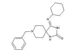 8-benzyl-1-cyclohexylimino-2,4,8-triazaspiro[4.5]decan-3-one