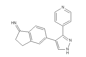 Image of [5-[3-(4-pyridyl)-1H-pyrazol-4-yl]indan-1-ylidene]amine