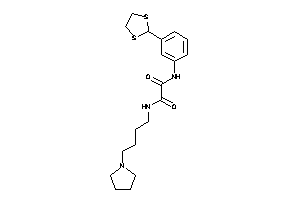 Image of N'-[3-(1,3-dithiolan-2-yl)phenyl]-N-(4-pyrrolidinobutyl)oxamide