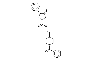 N-[2-(4-benzoylpiperazino)ethyl]-5-keto-1-phenyl-pyrrolidine-3-carboxamide