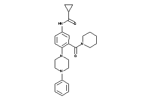 N-[4-(4-phenylpiperazino)-3-(piperidine-1-carbonyl)phenyl]cyclopropanecarboxamide
