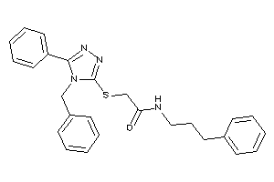 Image of 2-[(4-benzyl-5-phenyl-1,2,4-triazol-3-yl)thio]-N-(3-phenylpropyl)acetamide