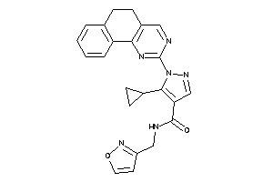 5-cyclopropyl-1-(5,6-dihydrobenzo[h]quinazolin-2-yl)-N-(isoxazol-3-ylmethyl)pyrazole-4-carboxamide