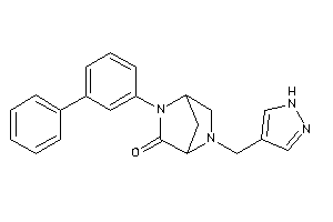 Image of 5-(3-phenylphenyl)-2-(1H-pyrazol-4-ylmethyl)-2,5-diazabicyclo[2.2.1]heptan-6-one