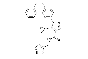 5-cyclopropyl-1-(5,6-dihydrobenzo[h]quinazolin-2-yl)-N-(isoxazol-5-ylmethyl)pyrazole-4-carboxamide